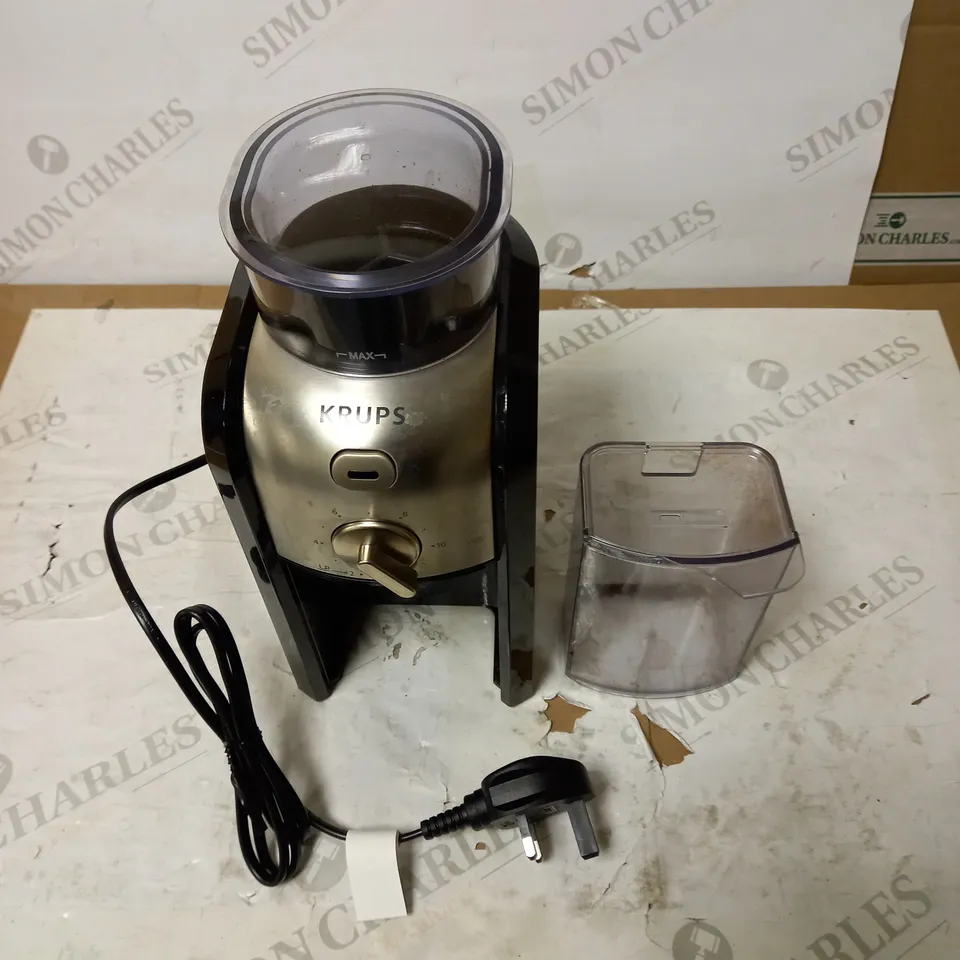KRUPS EXPERT BURR GRINDER FOR COFFEE BEANS