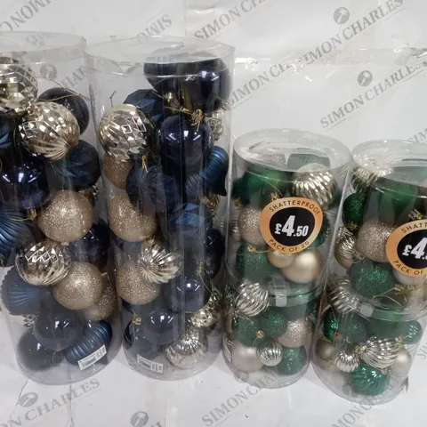 LOT OF ASSORTED CHRISTMAS TREE BAUBLES