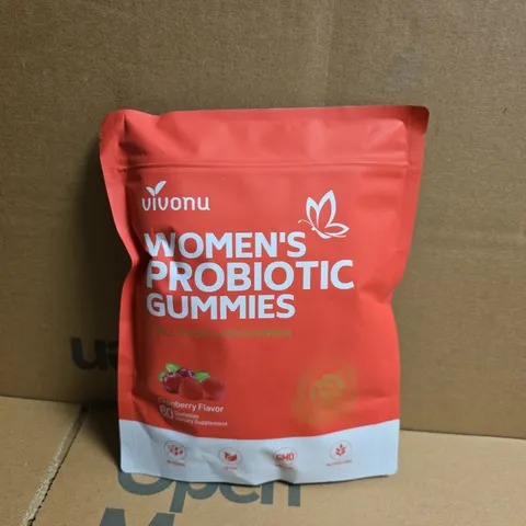 VIVONU WOMEN'S PROBIOTIC GUMMIES (CRANBERRY FLAVOUR) - 60 GUMMIES