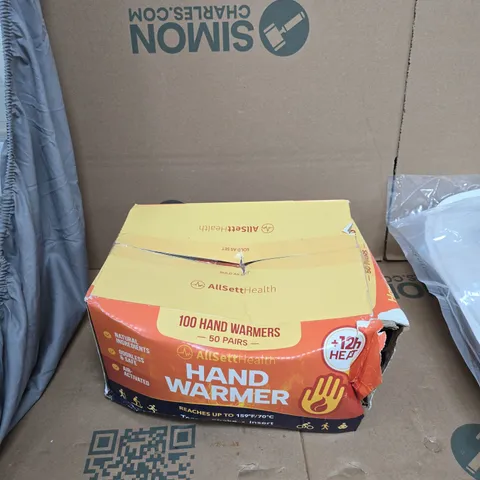 ALLSET HEALTH HAND WARMERS – 100 HAND WARMERS (50 PAIRS), BOXED