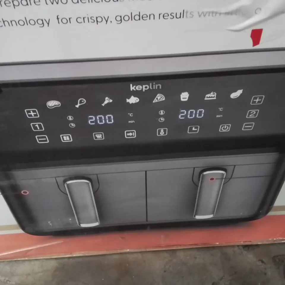 BOXED KEPLIN 9 LITRE DUAL DRAWER AIRFRYER