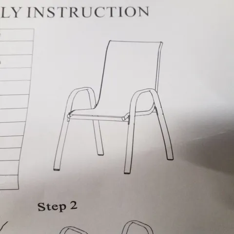 BOXED SET OF 2 GARDEN DINING CHAIRS STACKABLE OUTDOOR PATIO FURNITURE SET WITH BACKREST AND ARMREST - DARK GREY