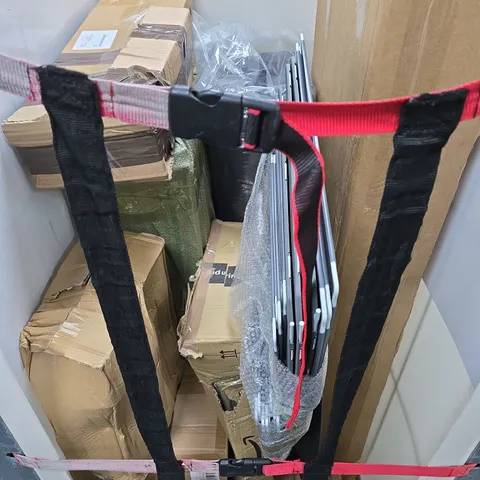 APPROXIMATELY 10 ASSORTED HOUSEHOLD PRODUCTS TO INCLUDE STORAGE RACK, HOME DECOR, WHEEL TRIM ETC 