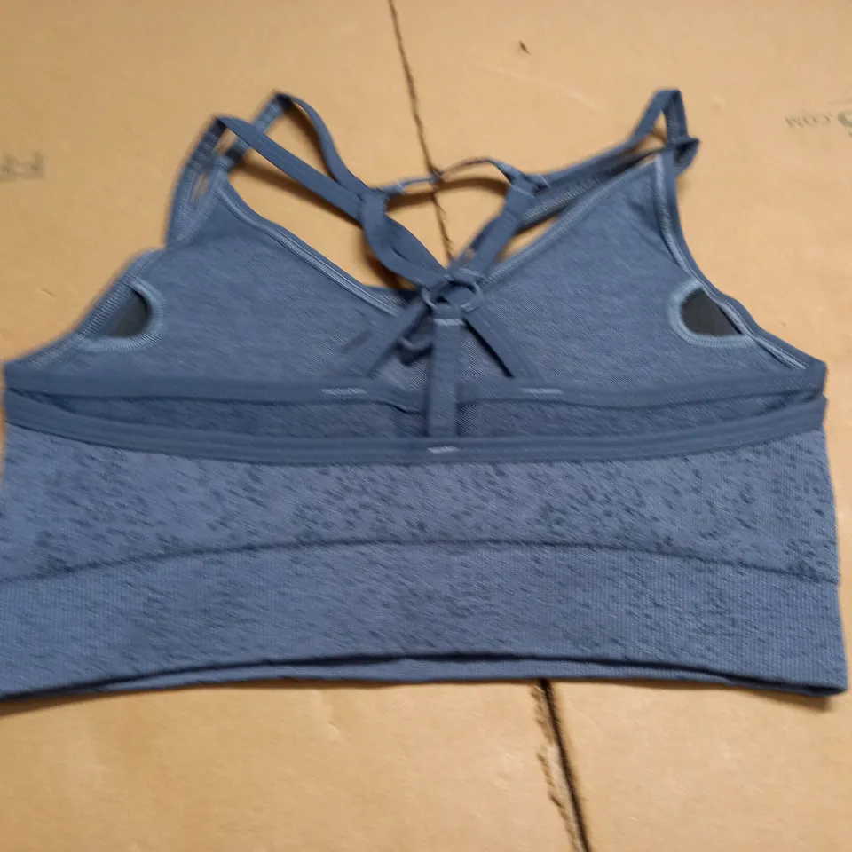 GYMSHARK GREY SPORTS BRA - S