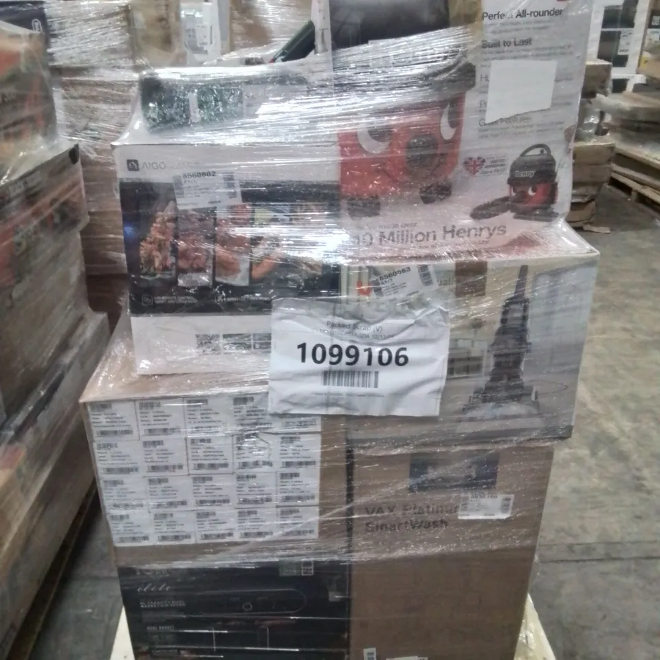 PALLET OF APPROXIMATELY 84 UNPROCESSED RAW RETURN HOUSEHOLD AND ELECTRICAL GOODS TO INCLUDE;