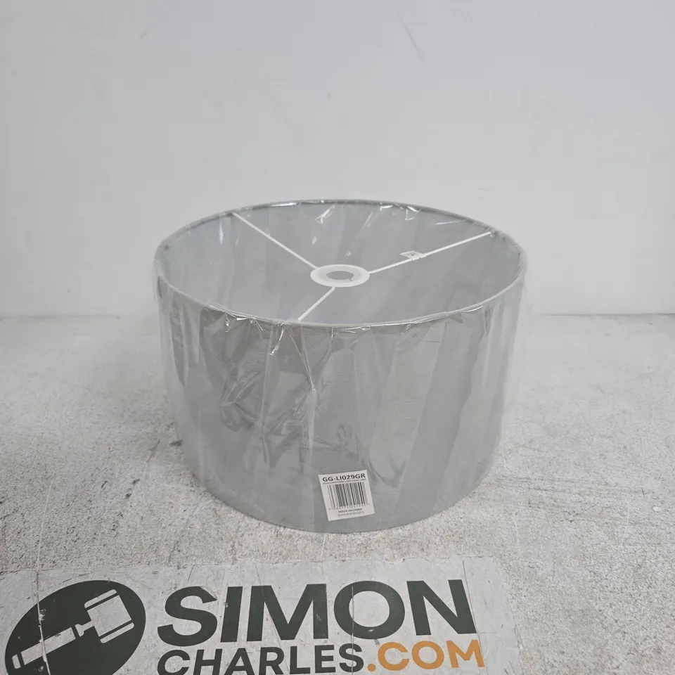 GIGGI X-LARGE FABRIC LAMP SHADE, GREY – 35CM X 35CM X 20CM (SKU: GG-LI029GR)