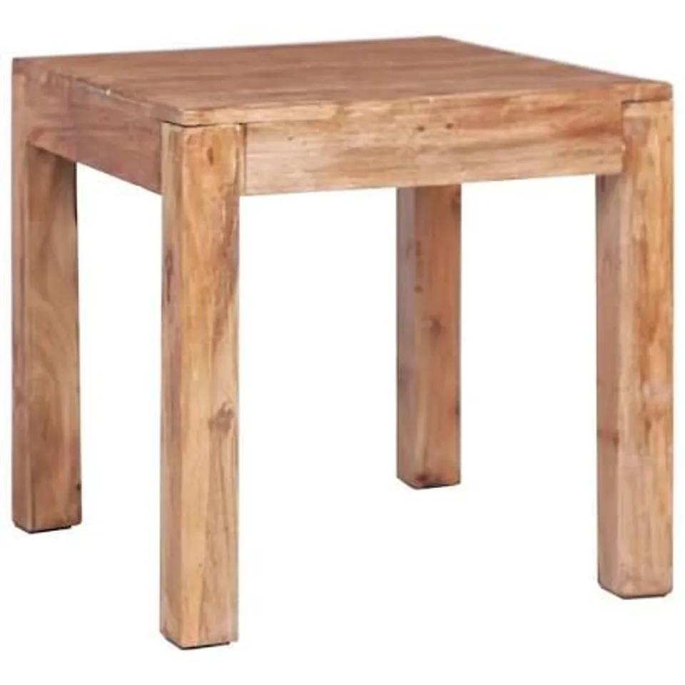 BOXED VIDAXL COFFEE TABLE 53X50X50 CM SOLID MAHOGANY WOOD 