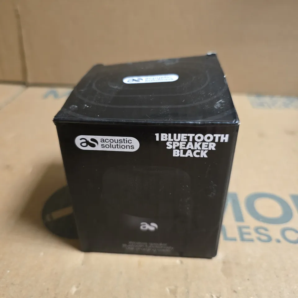 AS ACOUSTIC SOLUTIONS BLUETOOTH SPEAKER – BLACK
