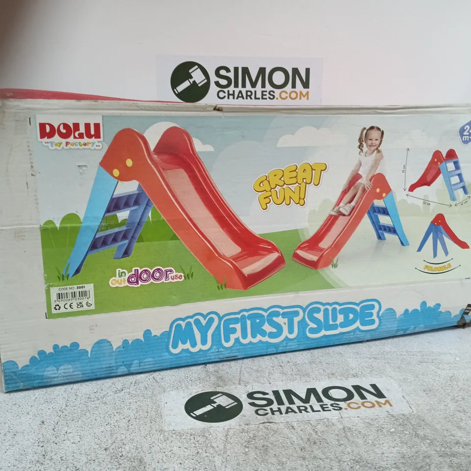 DOLU TOY FACTORY, MY FIRST SLIDE – BOXED KIDS' PLASTIC PLAYSET (24M+) 