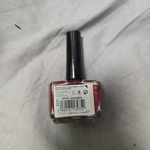 CIATÉ NAIL POLISH – SERENDIPITY GLITTER RED, 0.46 FL OZ (13.5 ML) – 192 PCS