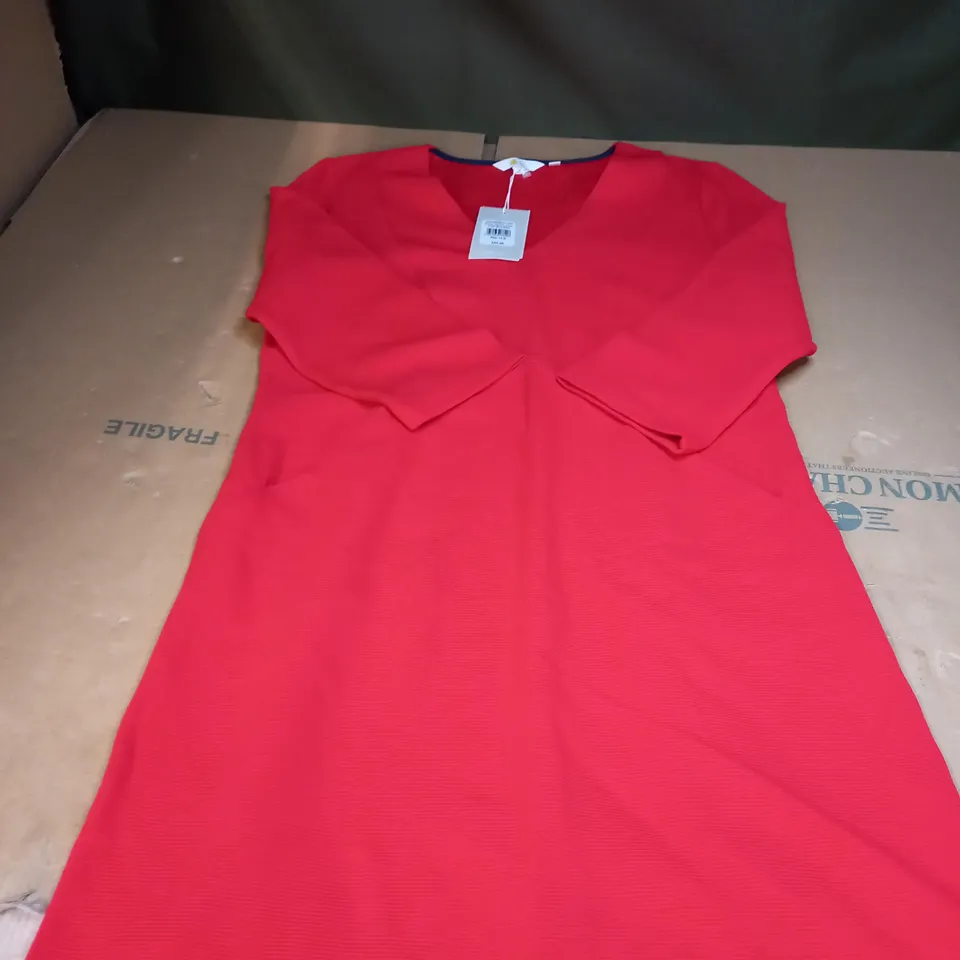 WOMENS BRONTE OTTOMAN DRESS IN RED SIZE 14R
