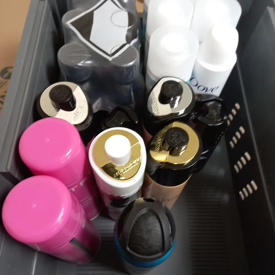 APPROXIMATELY 20 AEROSOL SHAVING FOAM AND BODY SPRAYS TO INCLUDE DOVE, LYNX AND SATIN CARE
