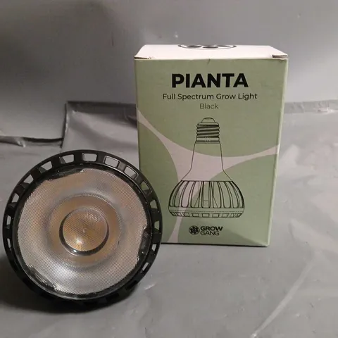 BOXED PIANTA FULL SPECTRUM GROW LIGHT - BLACK