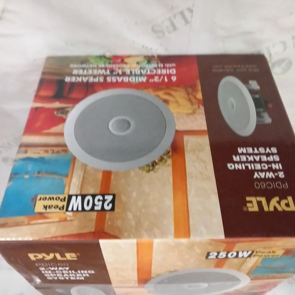 BOXED PYLE PDIC60 IN CEILING 2 WAY SPEAKER SYSTEM