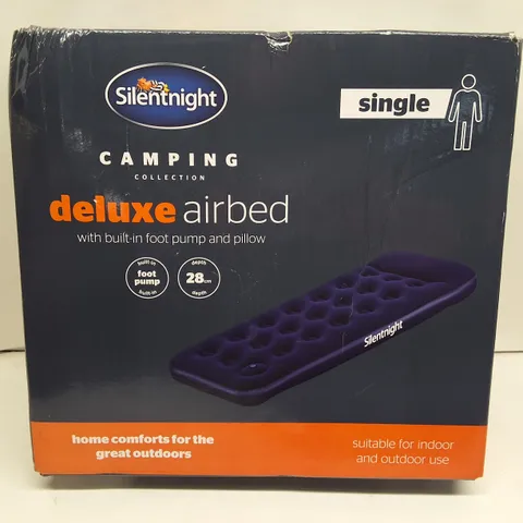 SILENTNIGHT DELUXE AIRBED β SINGLE, 185 X 76 X 28 CM, BOXED