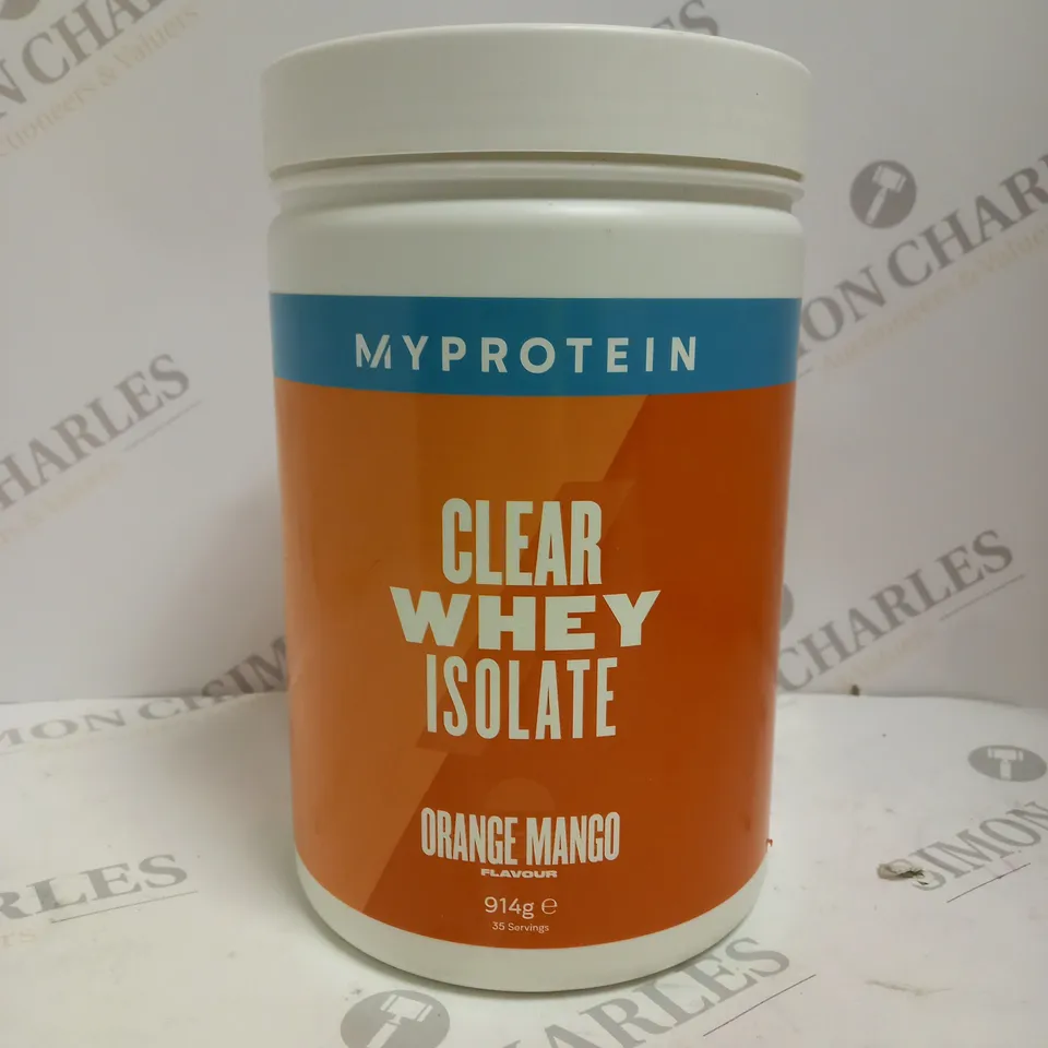 SEALED MYPROTEIN CLEAR WHEY ISOLATE - ORANGE MANGO 914G