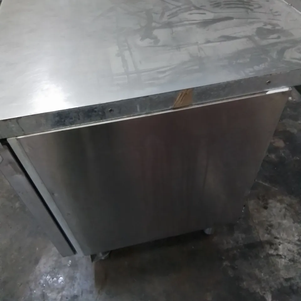 COMMERCIAL FOOD PREP STATION WITH UNDER COUNTER CABINETS 