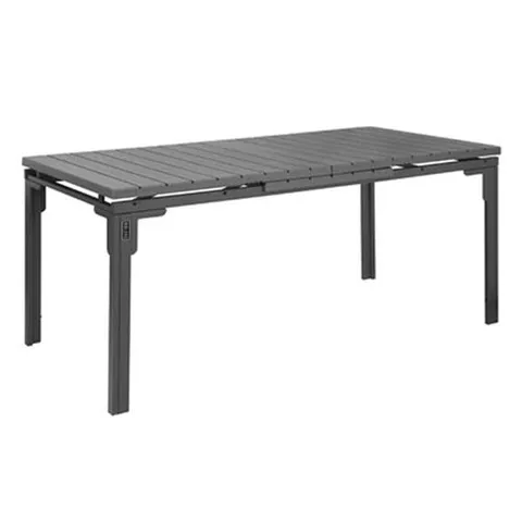 BOXED BOLERO VALLETTA GREY SLATTED EXTENDABLE OUTDOOR DINING TABLE (1 BOX)