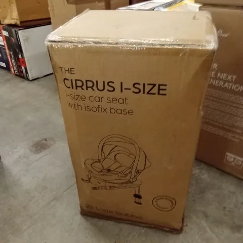 BOXED ICKLE BUBBA THE CIRRUS I-SIZE CAR SEAT WITH ISOFIX BASE (1 BOX)