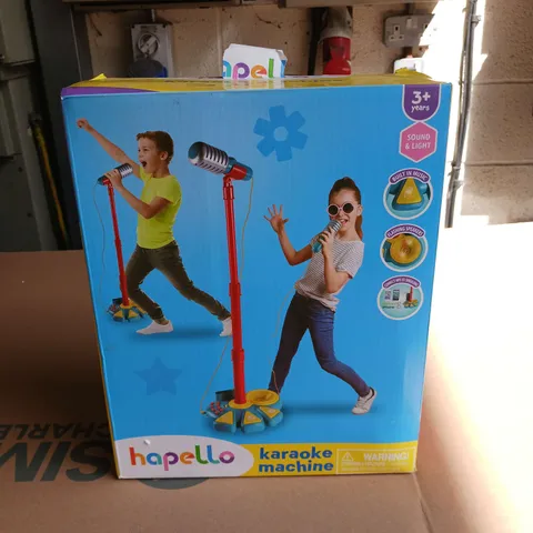 BOXED HAPELLO KARAOKE MACHINE
