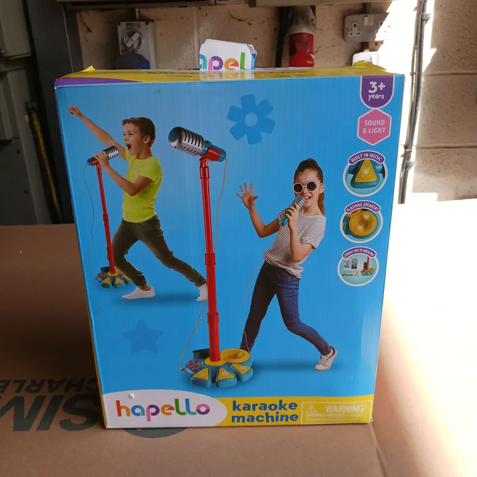 BOXED HAPELLO KARAOKE MACHINE 