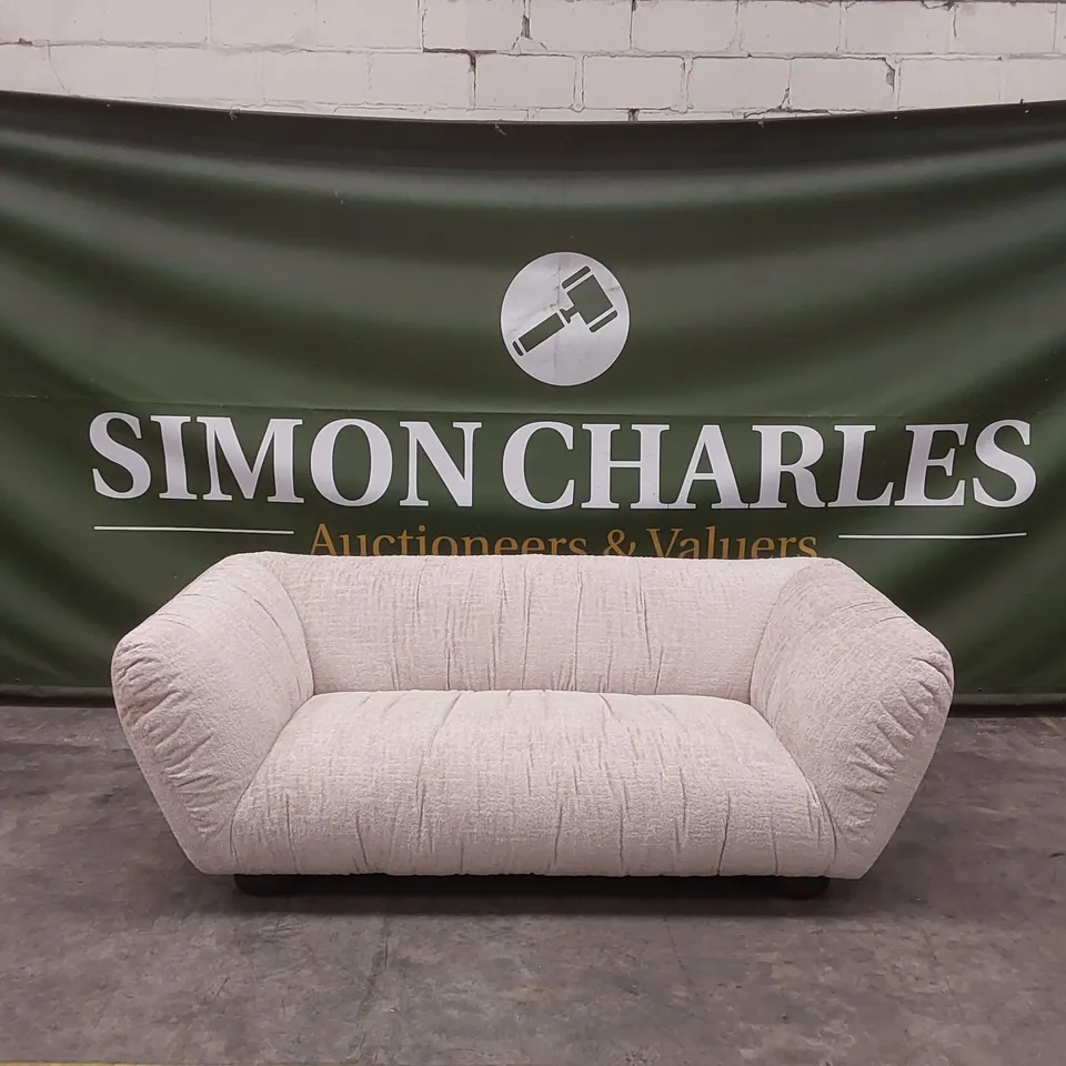 QUALITY DESIGNER ROCHE 3 SEATER OMBRA SAND FABRIC