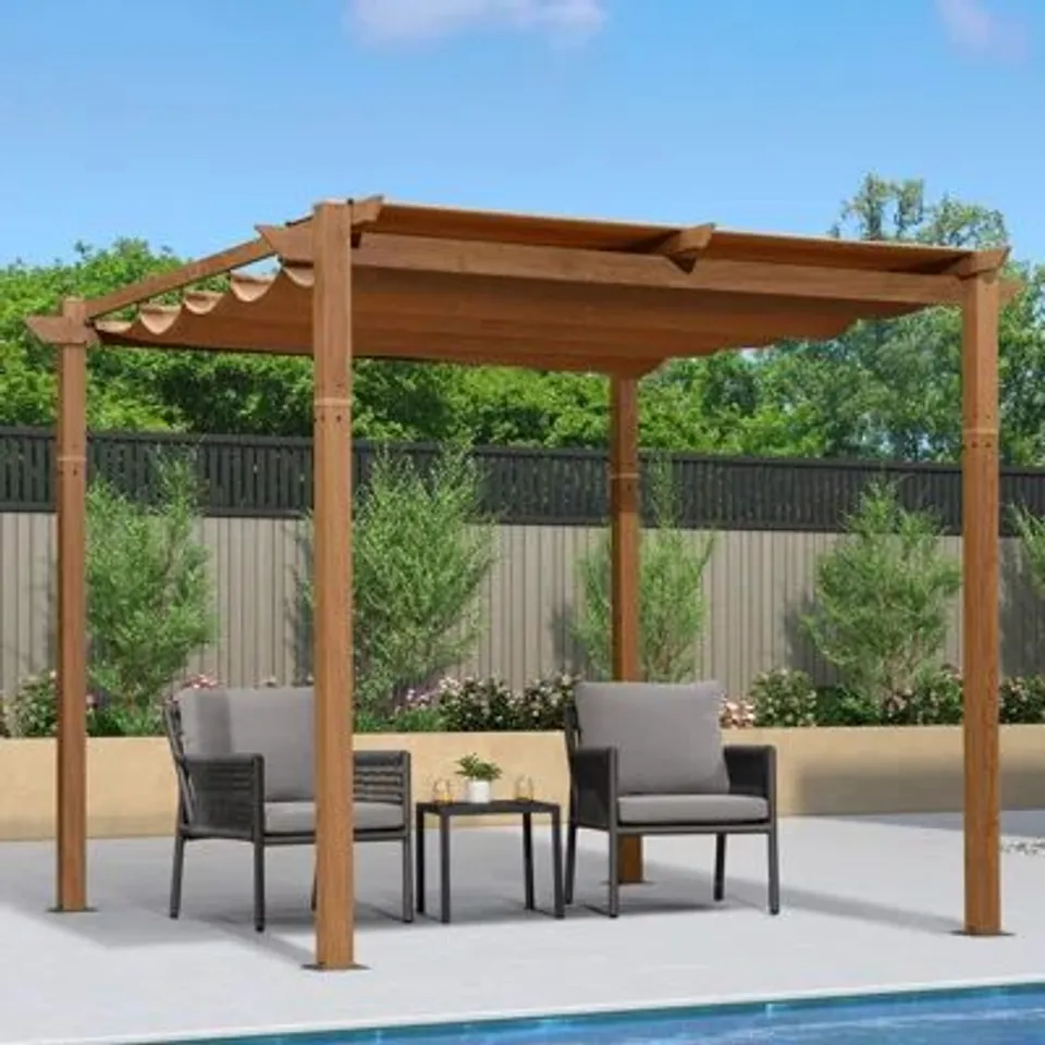BOXED WOODEN PERGOLA
