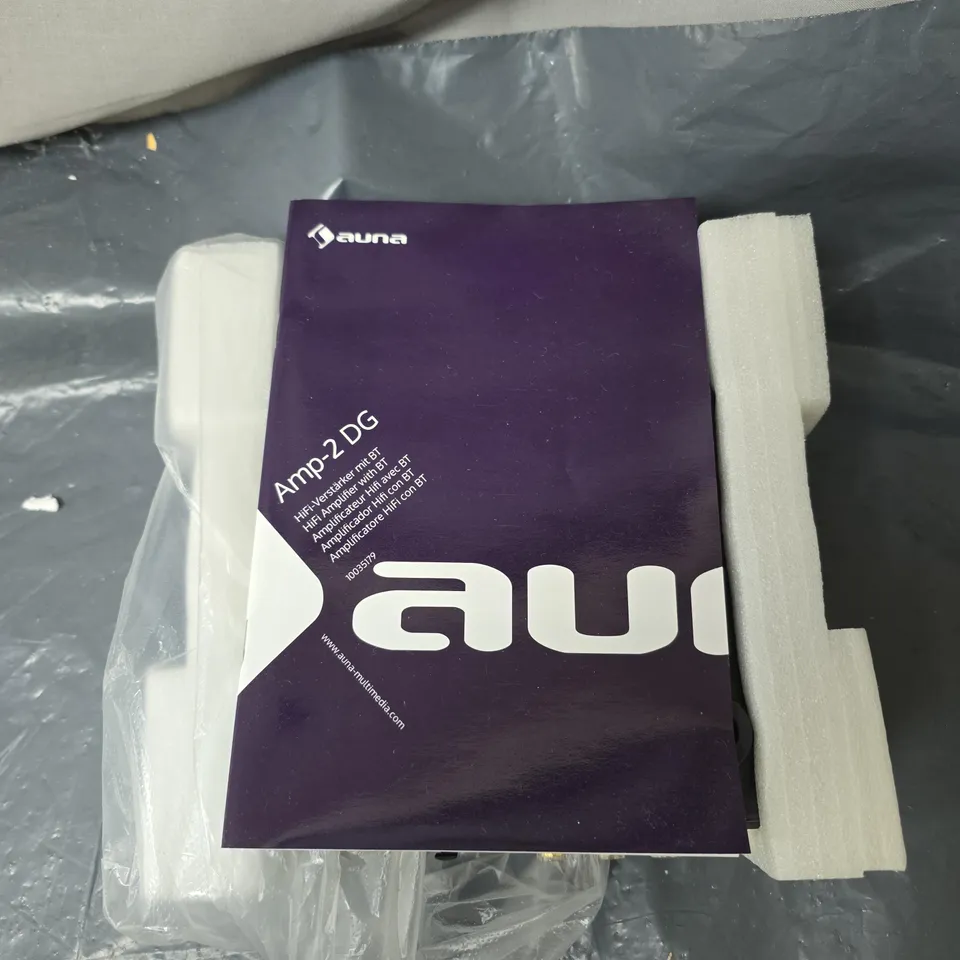 AUNA AMP-2 DG HIFI AMPLIFIER WITH BT, WITH MANUAL AND REMOTE