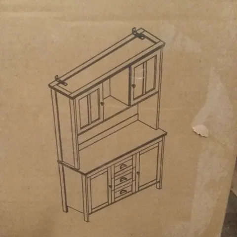 BOXED 179cm KITCHEN PANTRY - GREEN (3 BOXES)