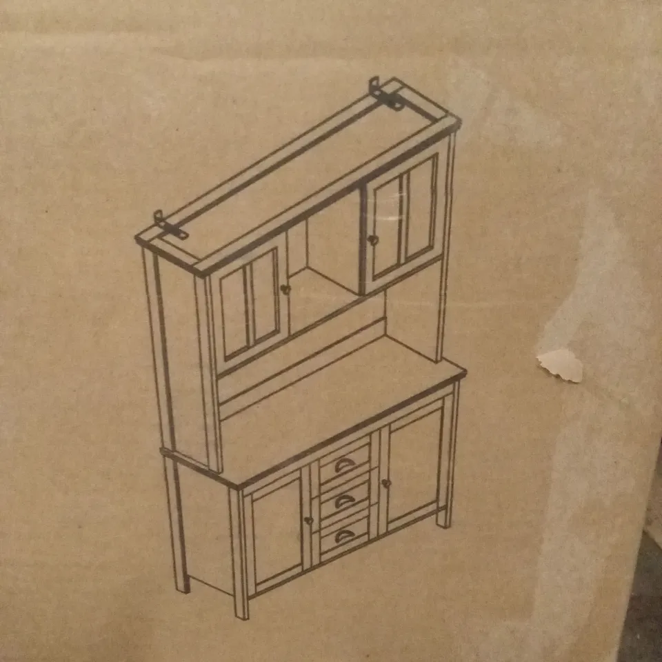 BOXED 179cm KITCHEN PANTRY - GREEN (3 BOXES)