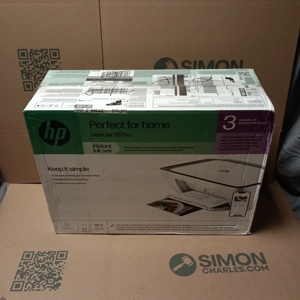 BOXED HP DESKJET 2820E PRINTER 