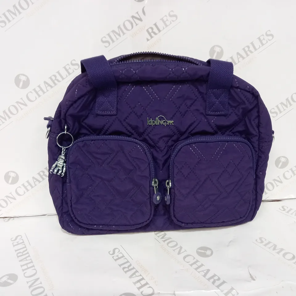 KIPLING TOMEE PREMIUM LARGE SHOULDER BAG - PURPLE