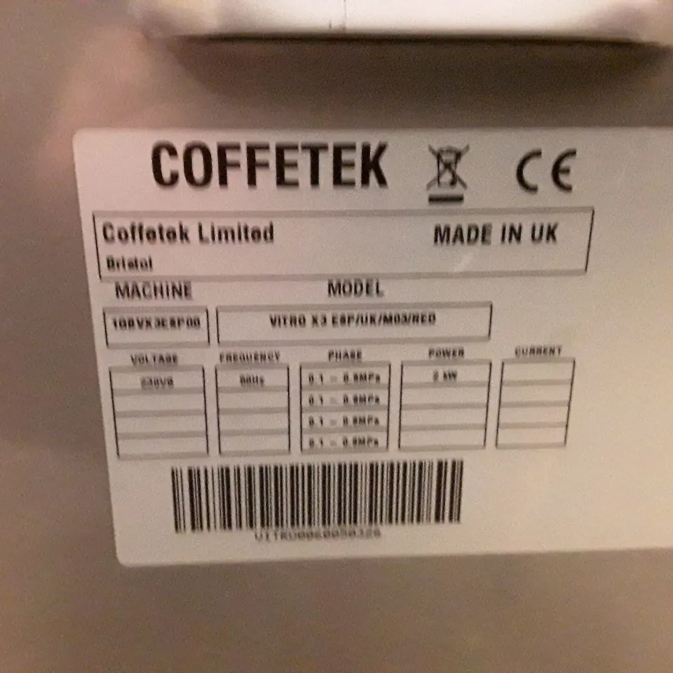AZKOYEN COFFETEK VITRO X3 COFFEE MACHINE