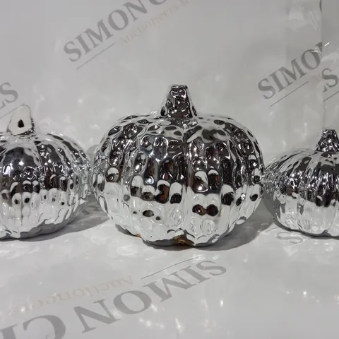K BY KELLY HOPPEN SET OF 3 TABLETOP PUMPKIN DECORATIONS