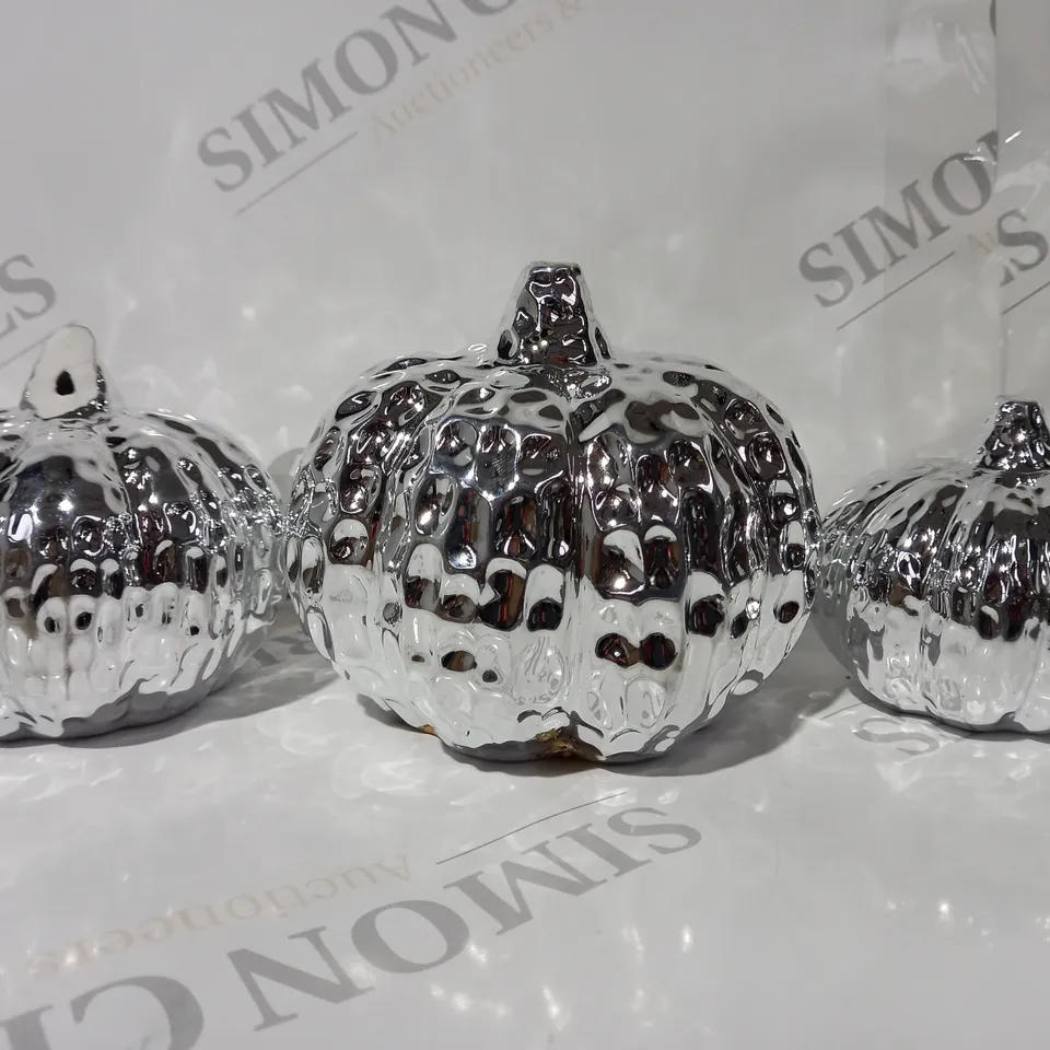 K BY KELLY HOPPEN SET OF 3 TABLETOP PUMPKIN DECORATIONS