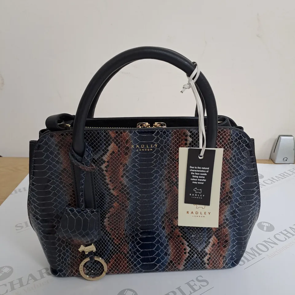 RADLEY FAUX SNAKE LEATHER BAG