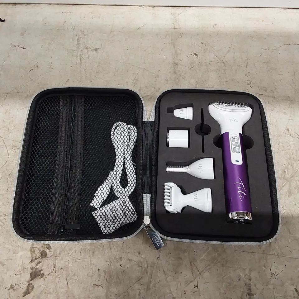 BOXED TILI 5-IN-1 MULTI-FUNCTION HAIR REMOVAL KIT PURPLE (1 BOX)