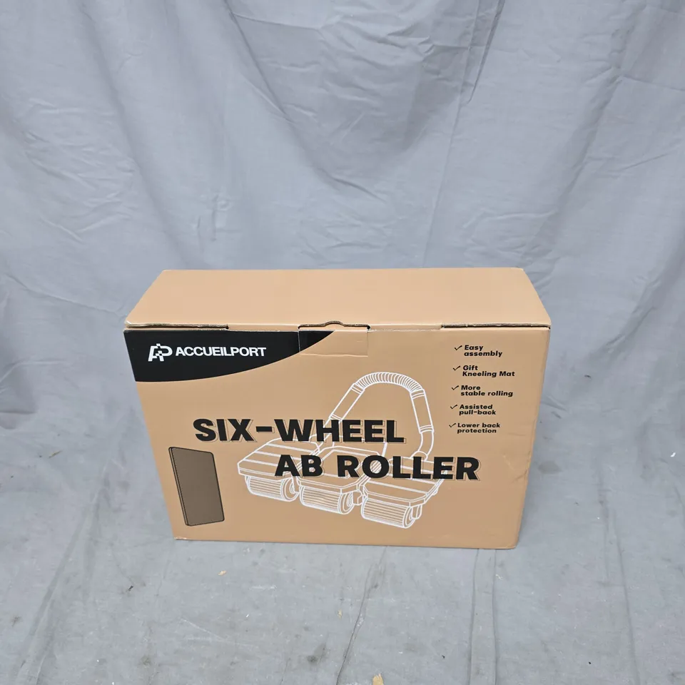 SIX-WHEEL AB ROLLER – EXERCISE EQUIPMENT (BOXED)