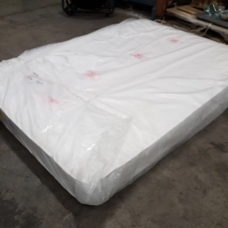 QUALITY BAGGED AND ROLLED 4'6" OPEN COIL SPRING MEMORY MATTRESS 