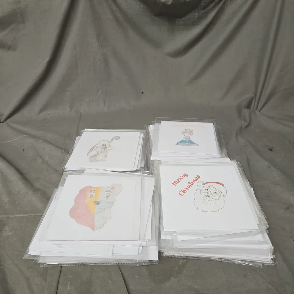 APPROXIMATELY 100 X ASSORTED GREETING CARDS