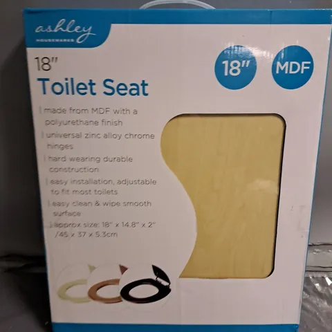 BOXED 18" MDF TOILET SEAT