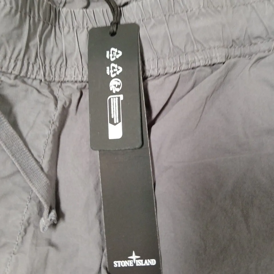 STONE ISLAND GREY TRACK PANTS – MEN'S - SIZE 34