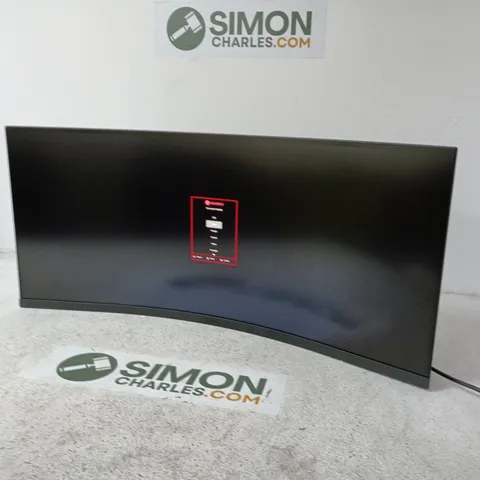BOXED KOORUI 34" CURVED ULTRAWIDE COLOUR DISPLAY UNIT (MG34H8QV) - POWERS ON