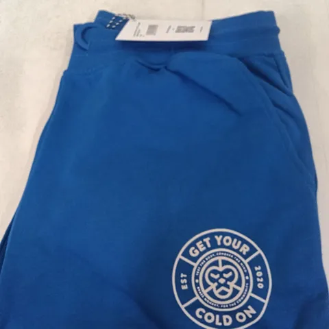 BOX OF BRASS MONKEY JOGGERS - BLUE SIZE M APPROXIMATELY 12
