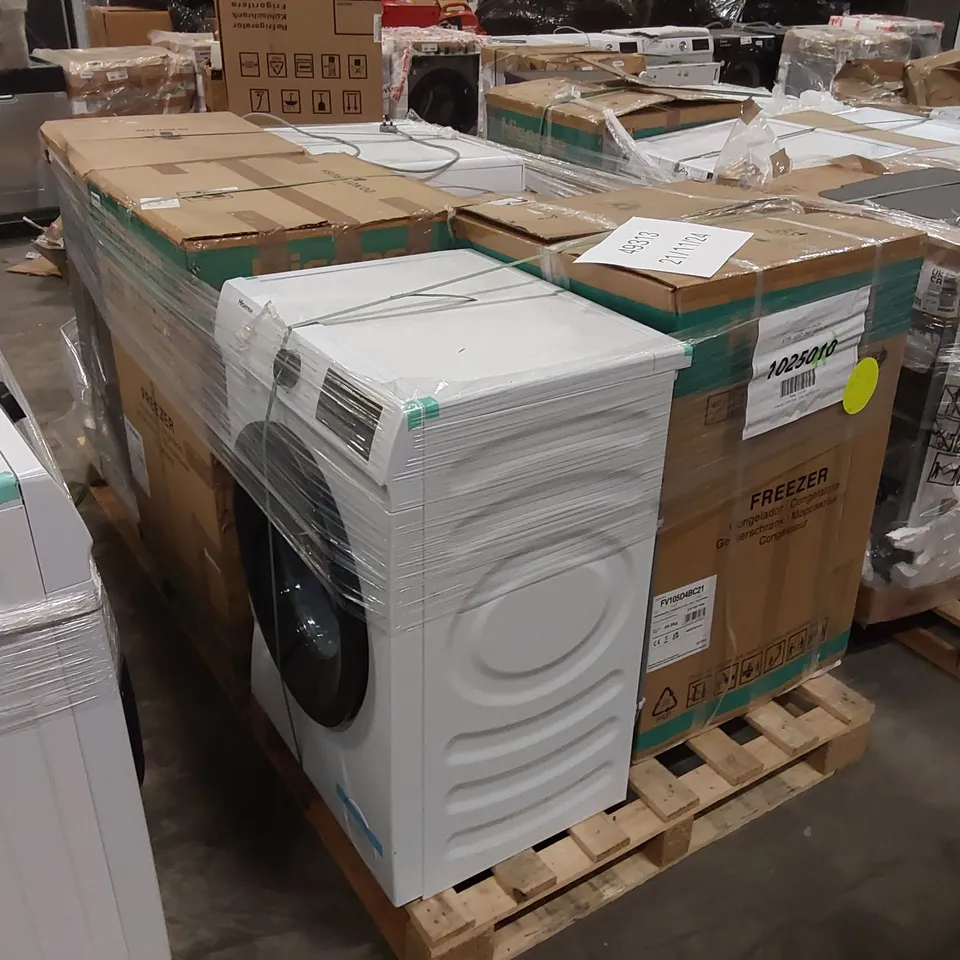 PALLET OF APPROXIMATELY UNPROCESSED RAW RETURN WHITE GOODS TO INCLUDE;