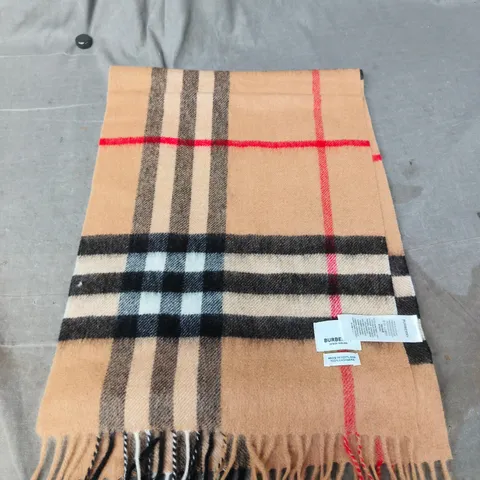 BURBERRY CASHMERE SCARF – MADE IN SCOTLAND, 100% CASHMERE