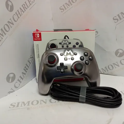 BOXED NINTENDO SWITCH SUPER MARIO ENHANCED WIRED CONTROLLER