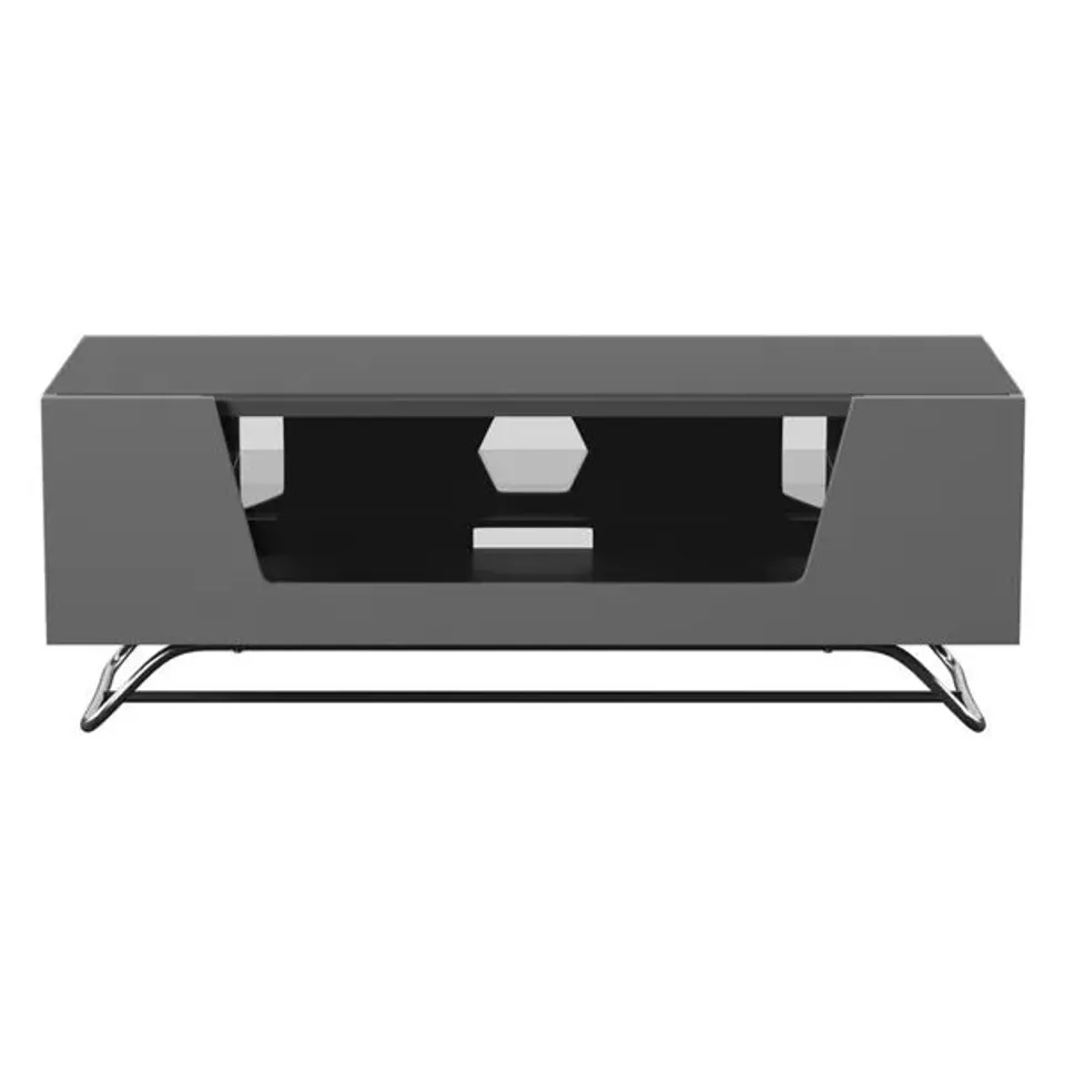 BOXED ALPHASON CRO2-1000CB-GR CHROMIUM TV STAND FOR UP TO 50" TVS - GREY (1 BOX)