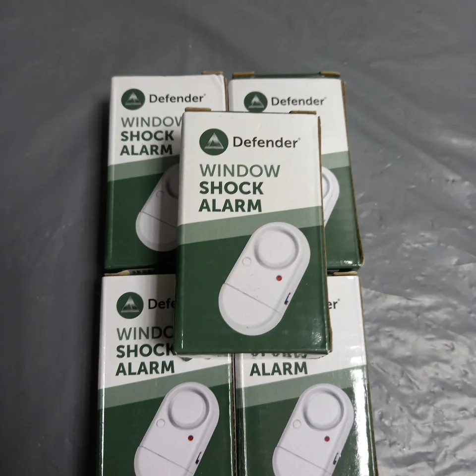 LOT OF 5 DEFENDER WINDOW SHOCK ALARMS