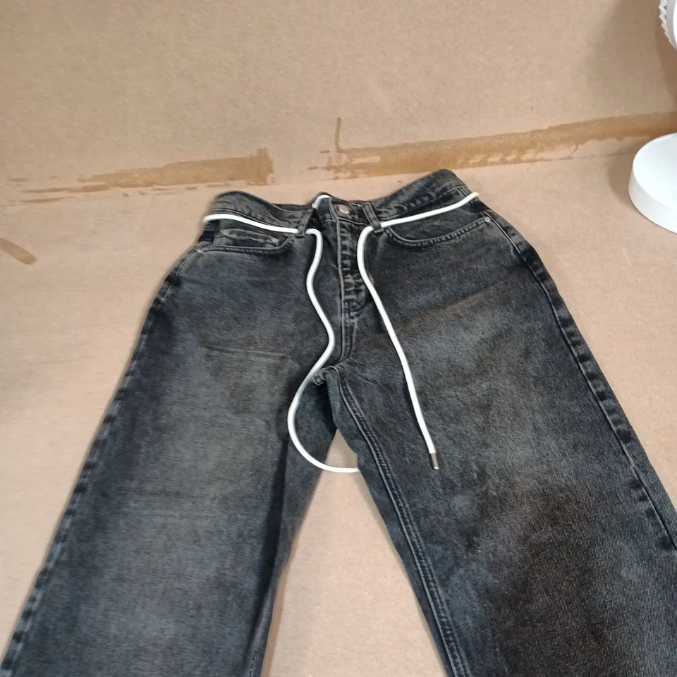 ABOUT:BLANK (ABL) RELAXED DENIM JEANS – ANTIQUE BLACK, SIZE S